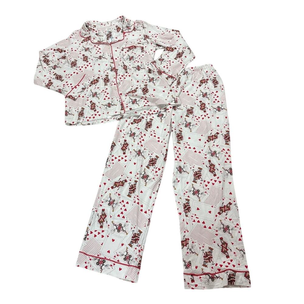NWT Bedhead Womens Large Pajamas Set Long Sleeve House Of Cards Cotton Pants